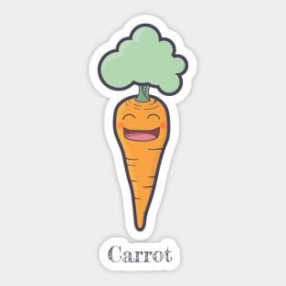 Happy Carrot Sticker